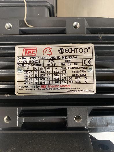 Used TEC Techtop Gearbox Motor - Conveyor Systems, photo 4