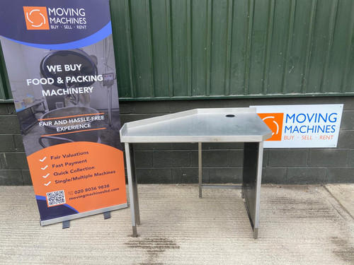 Used Stainless steel angled work table - Work Tables & Surfaces, photo 1