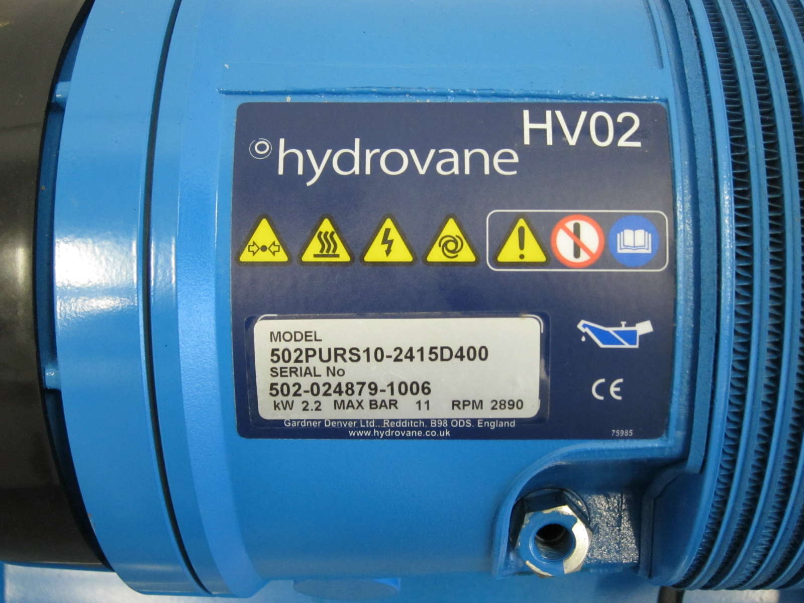 Used Hydrovane HV02RM - Air Compressors, photo 3