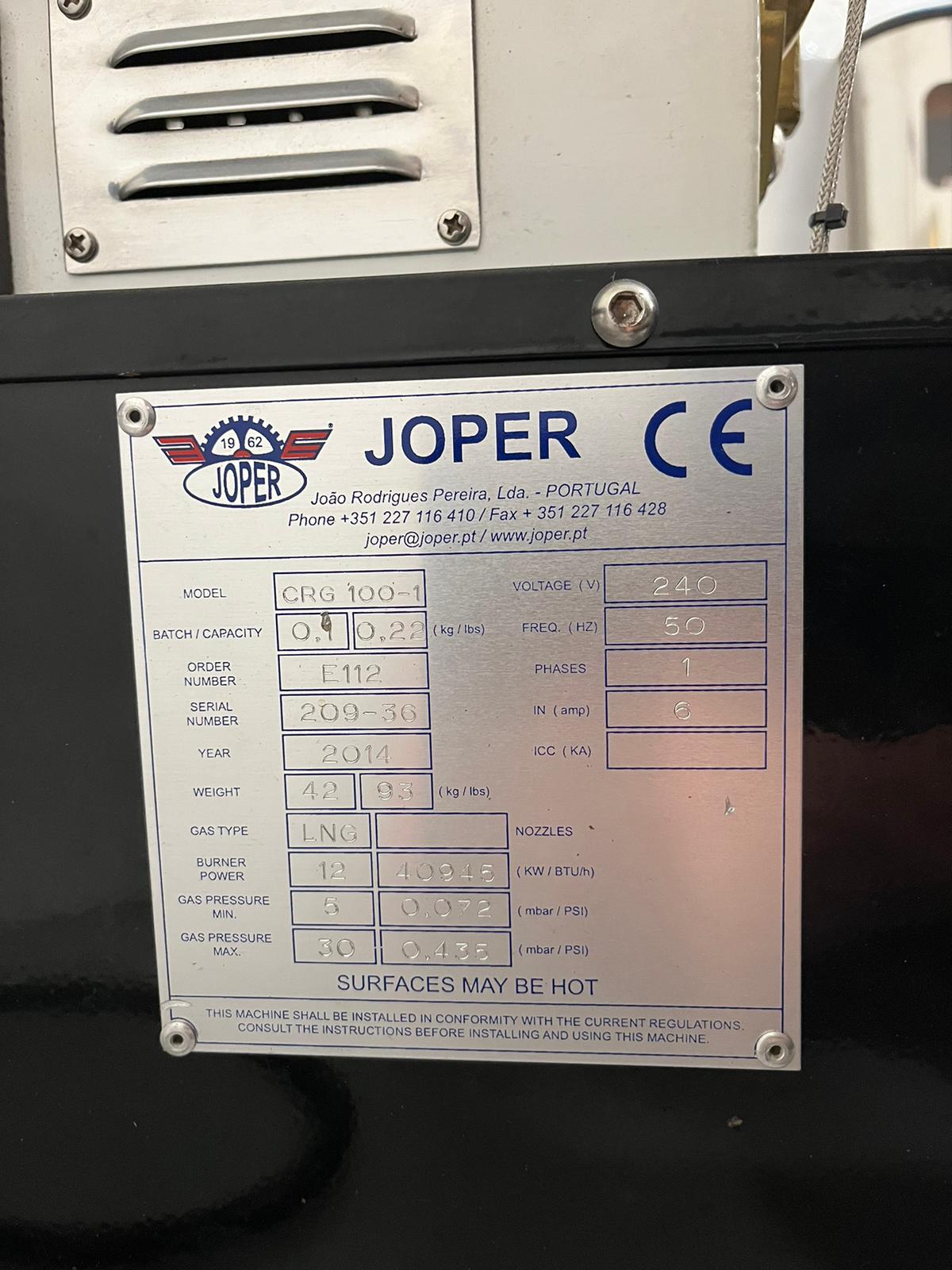 Used Joper CRG 100-1 - Roasters, photo 6