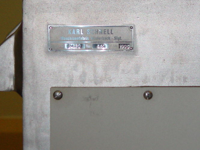 Used Karl Schnell 445 - Milling, photo 2