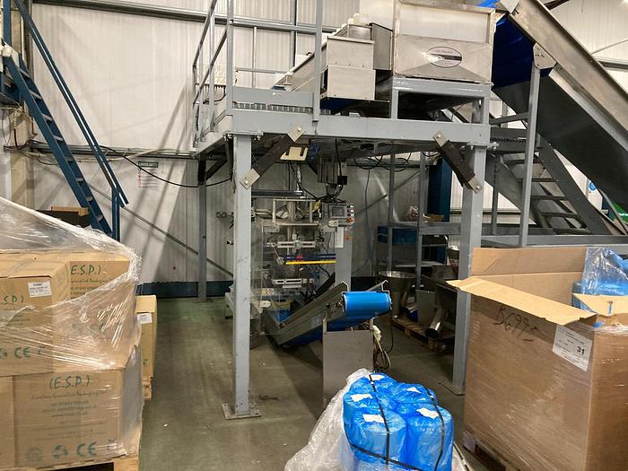 Used COMPLETE LINE: Newtec Weighing Line with Illapak Bagger - Filling Machines, photo 2
