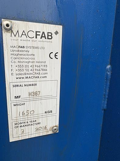 Used Mac Fab Waste Compactor and Baler - Waste Management Systems, photo 6