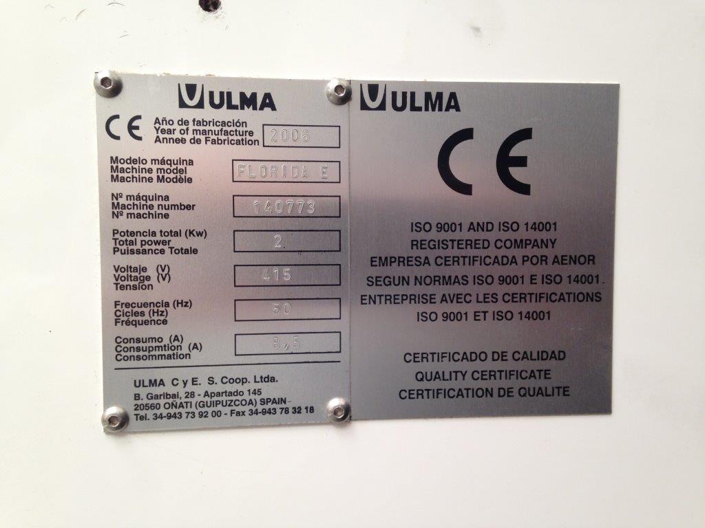 Used Ulma Florida E - Form-Fill-Seal Machines, photo 9