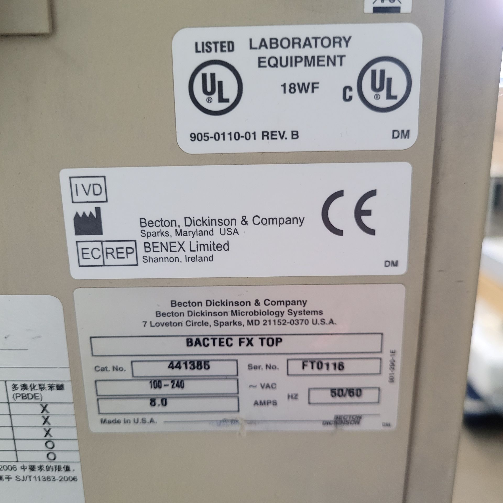 Used Becton Dickinson - BACTEC FX-Blood Culture System - Immunoassay Systems, photo 8