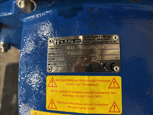Used Hilge MAXA 125-315-CN Centrifugal Pump - Centrifugal Pumps, photo 5