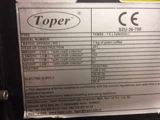 Used Toper Cafemino 1Kg Electric - Roasters, photo 2