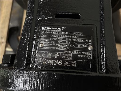 Used Grundfos CRIE20-3 multistage centrifugal pump - Centrifugal Pumps, photo 5