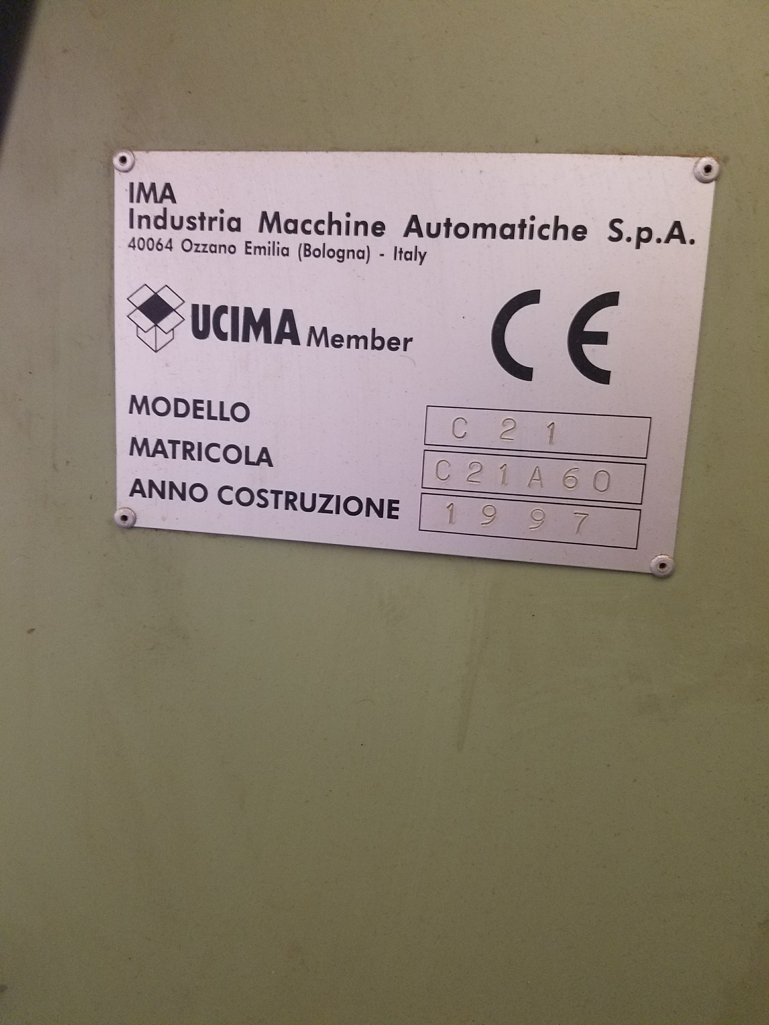 Used IMA C21 - Filling Machines, photo 5