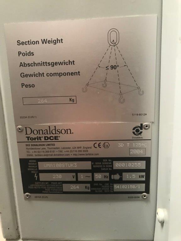 Used DCE Donaldson Torit UMA100STUK3 - Waste Management Systems, photo 4