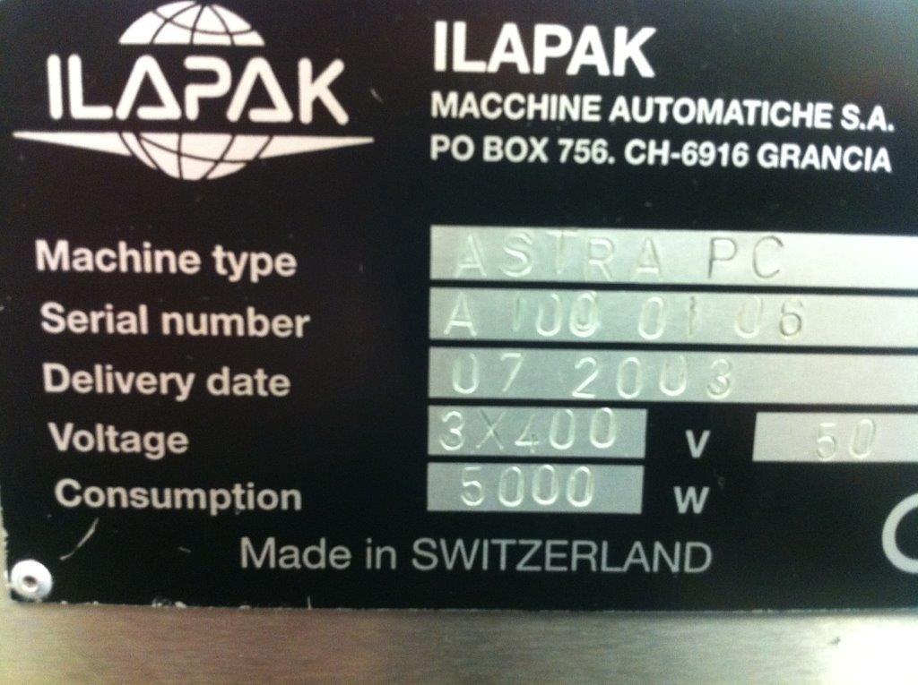 Used Ilapak Astra PC - Form-Fill-Seal Machines, photo 5