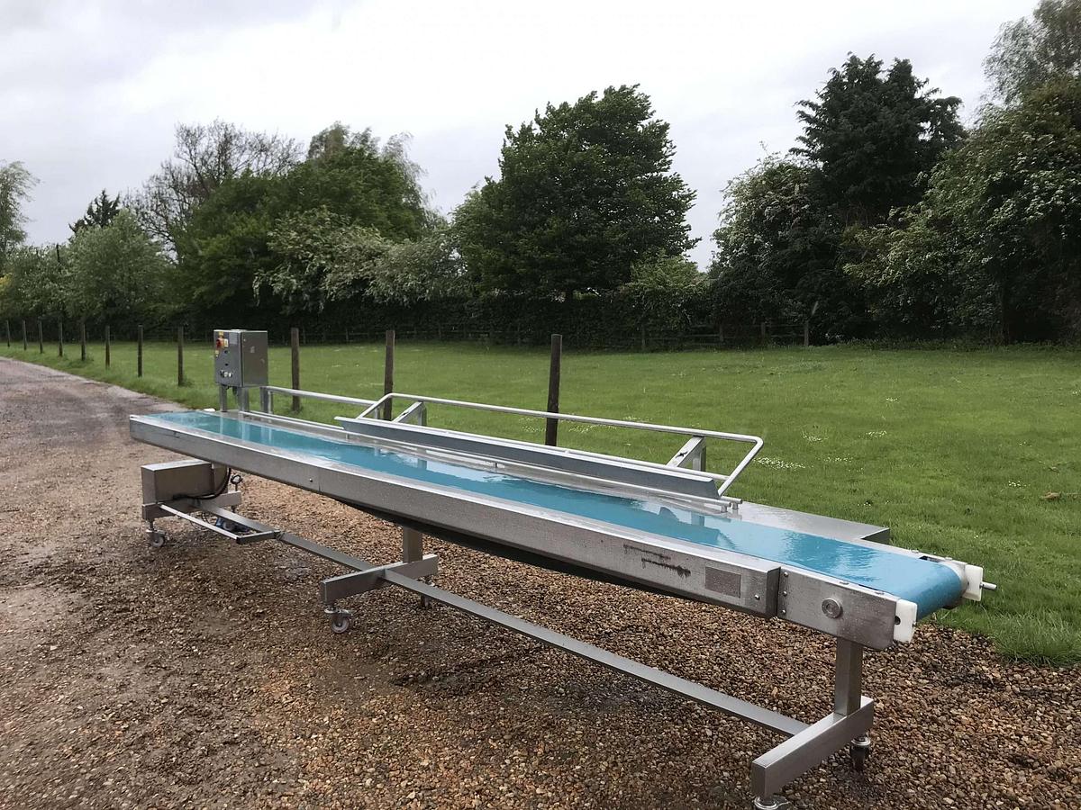 Used Flat Bed Stainless Steel Conveyor - Conveyor Systems, photo 1