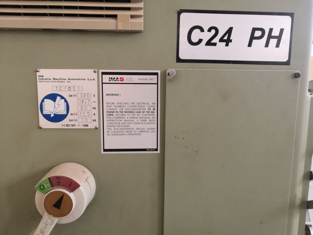 Used IMA C24 - Laboratory Form-Fill-Seal Machines, photo 7