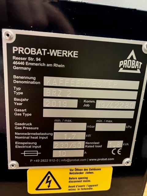 Used Probat BRZ2 - Roasters, photo 10