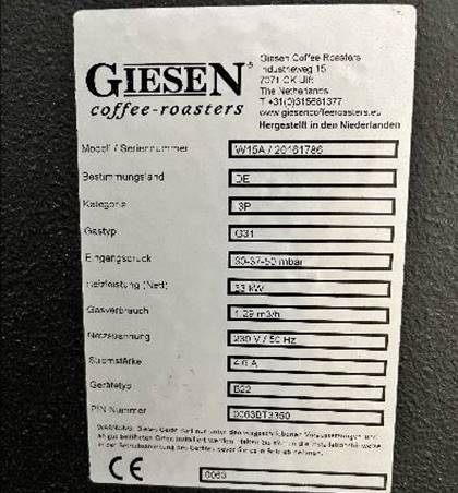 Used Giesen W15A - Roasters, photo 4