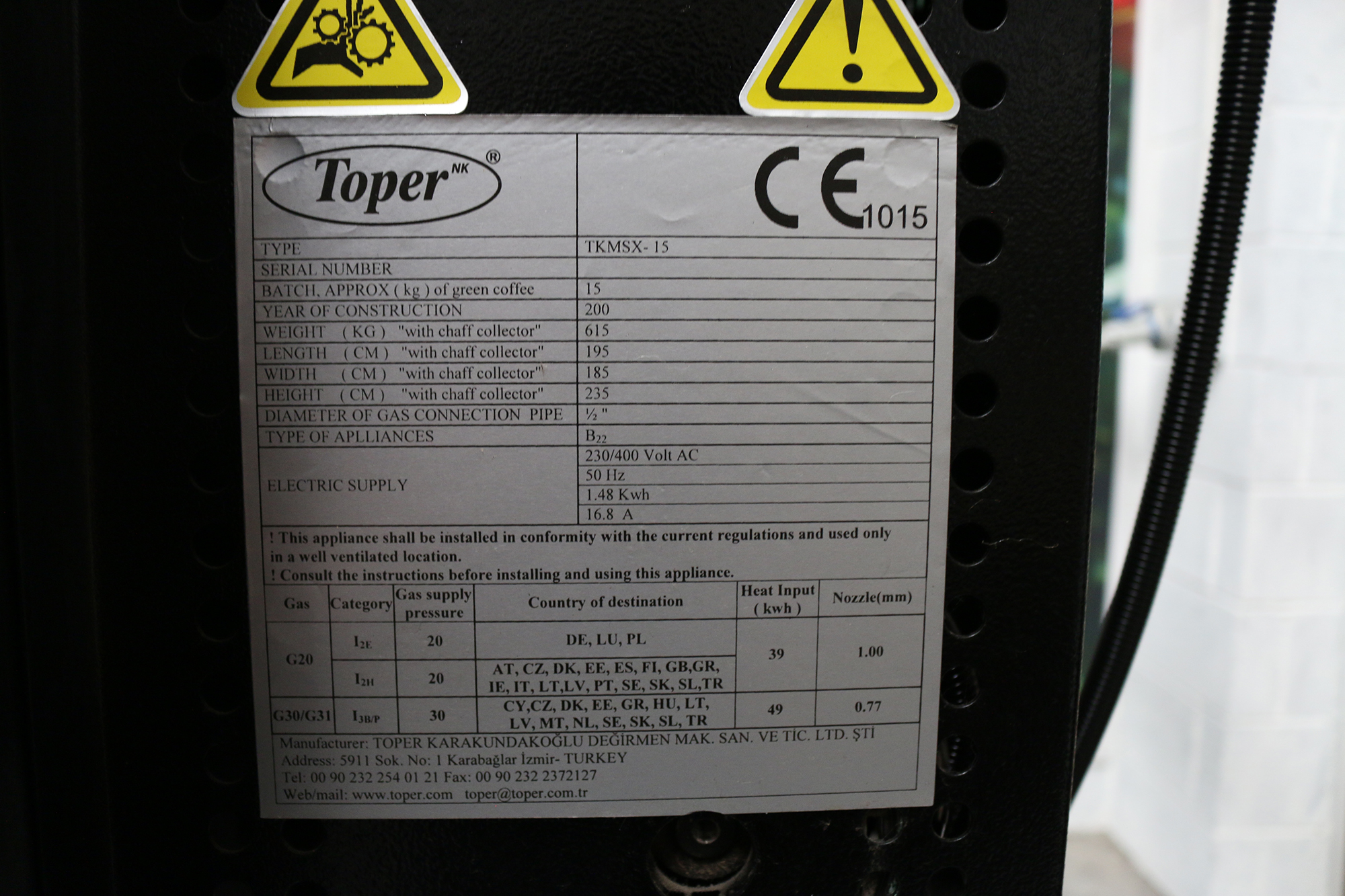 Used Toper TKSMX 15 - Roasters, photo 2