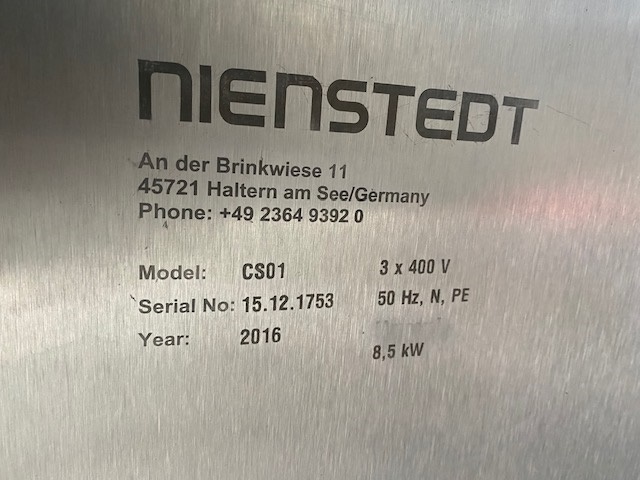 Used Nienstedt CS01` Food Shaper/Press - Forming Machines, photo 2