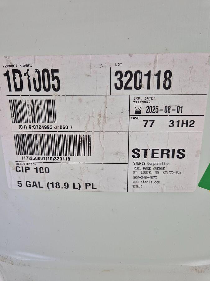 New STERIS - CIP 100 (1D1005)-Cleaning Detergent - Lab Cleaning Equipment, photo 5