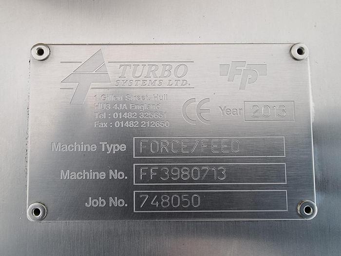 Used 2013 Turbo Systems Ltd Force feed depositor - Depositors, photo 4