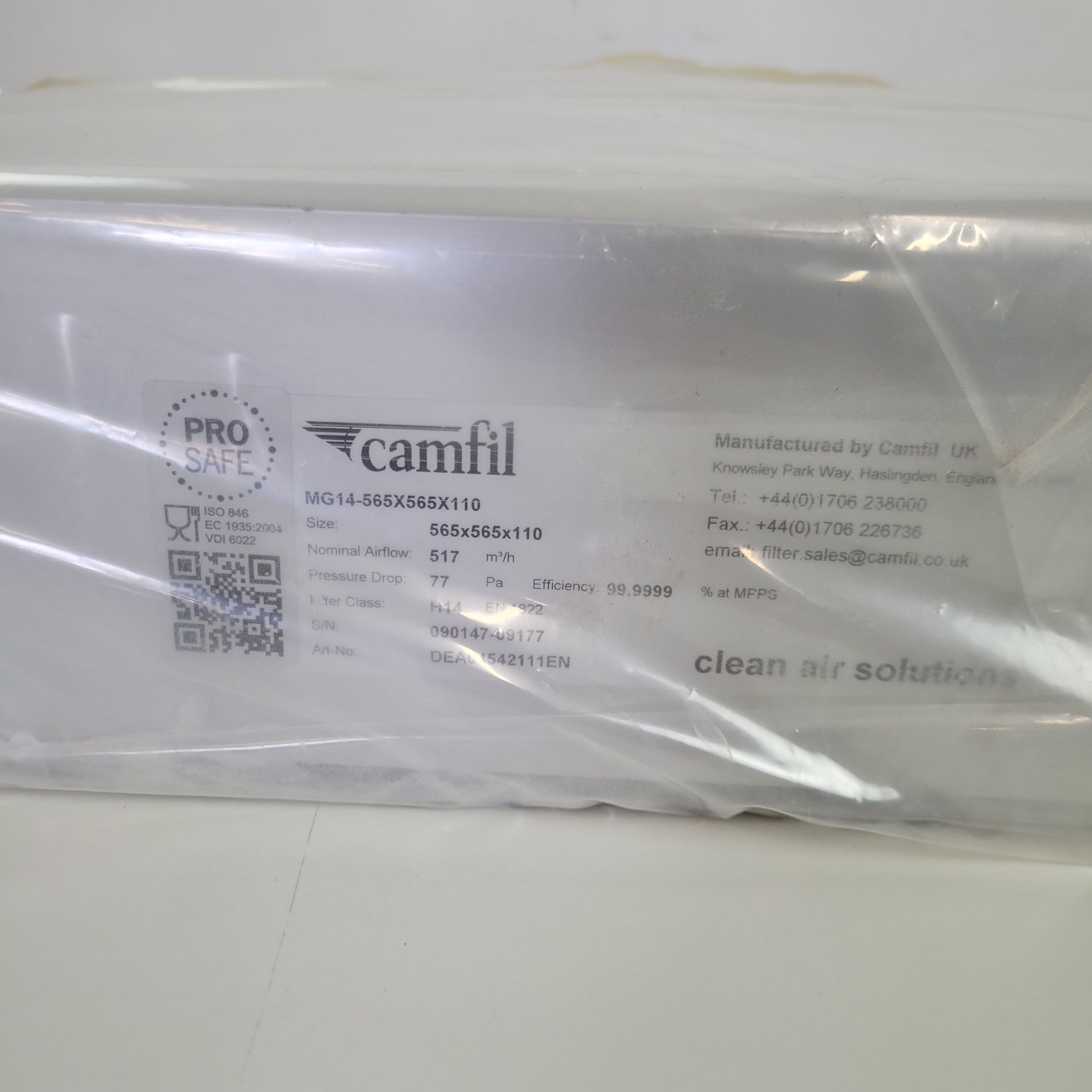 New Camfil - MG14-565X565X110-HEPA Filter - Air Filtration and Purification, photo 3