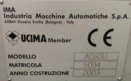 Used IMA AC60U - Sealing Machines, photo 9