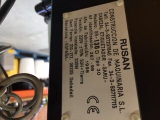 Used Rusan Construccione de Marquinaria SL SR-130 - Labeling Machines, photo 9