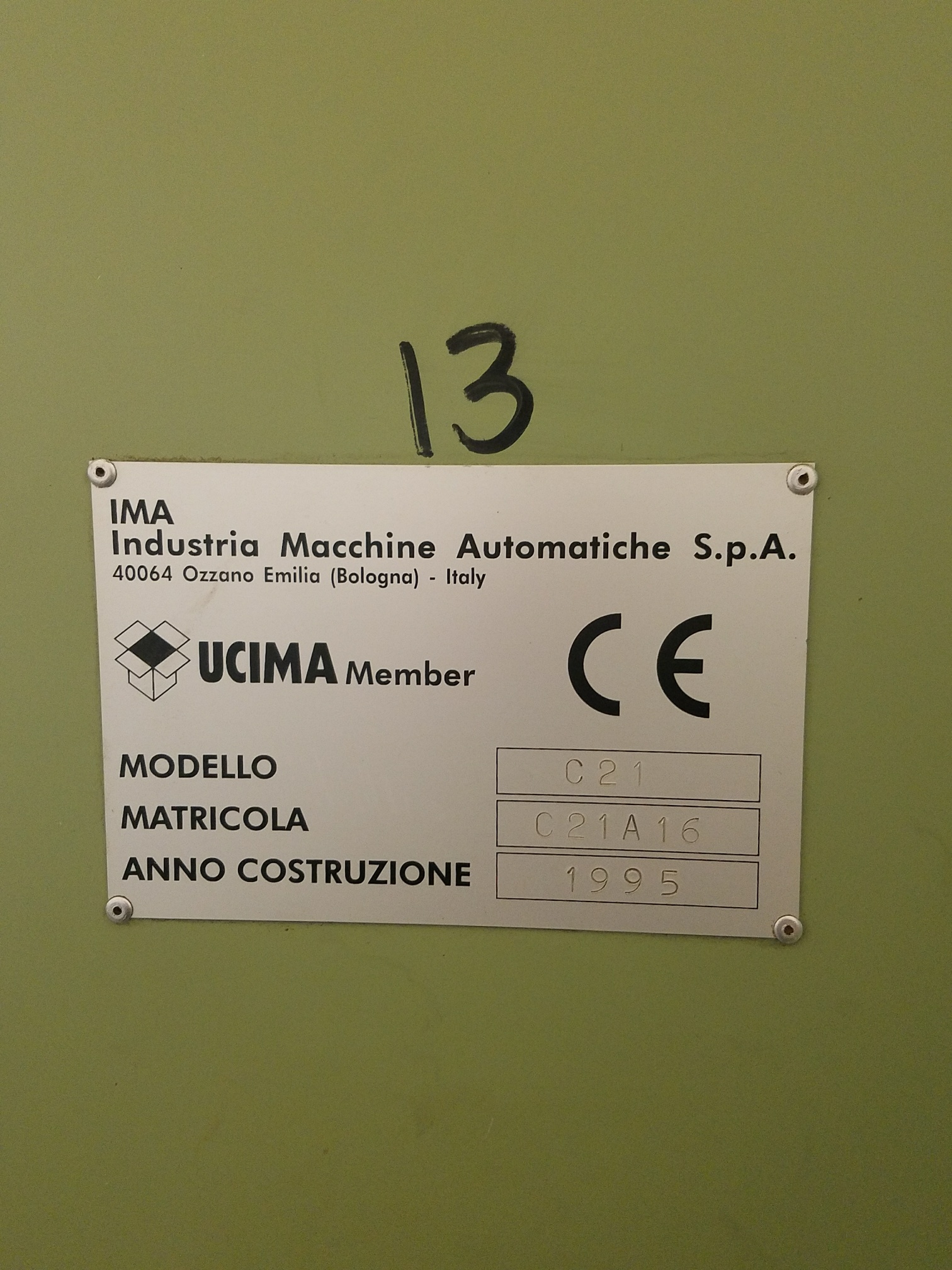 Used IMA C21 - Laboratory Form-Fill-Seal Machines, photo 4
