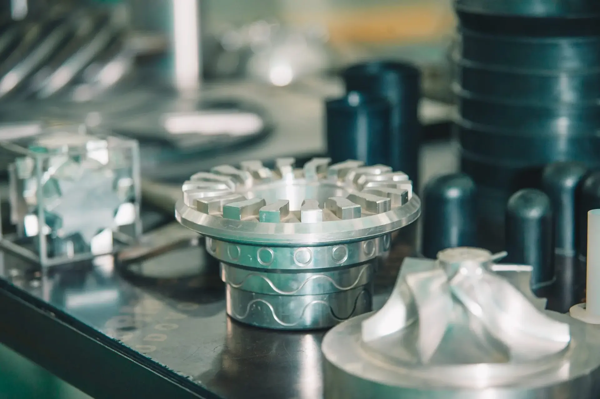 Stainless steel equipment and machinery in a processing facility