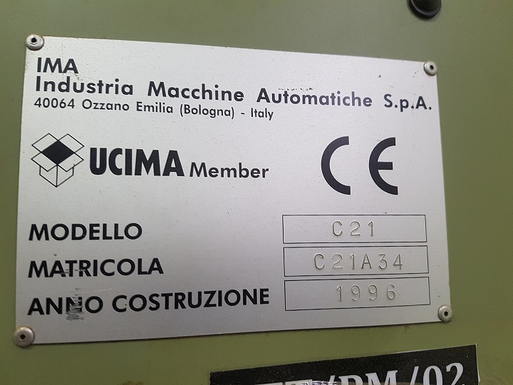 Used IMA C21 - Form-Fill-Seal Machines, photo 7
