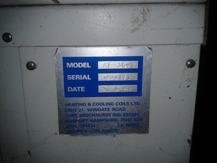Used H&C Coil Evaporators - Cold Rooms & Refrigeration Units, photo 2