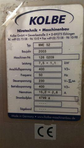 Used Kolbe MWE52 - Meat Grinders, photo 11