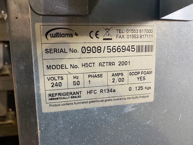 Used Williams Undercounter Fridge/Chiller - Cold Rooms & Refrigeration Units, photo 3