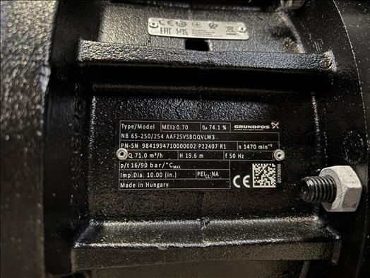 Used Grundfos NB65-250-254 Centrifugal volute pump - Centrifugal Pumps, photo 5