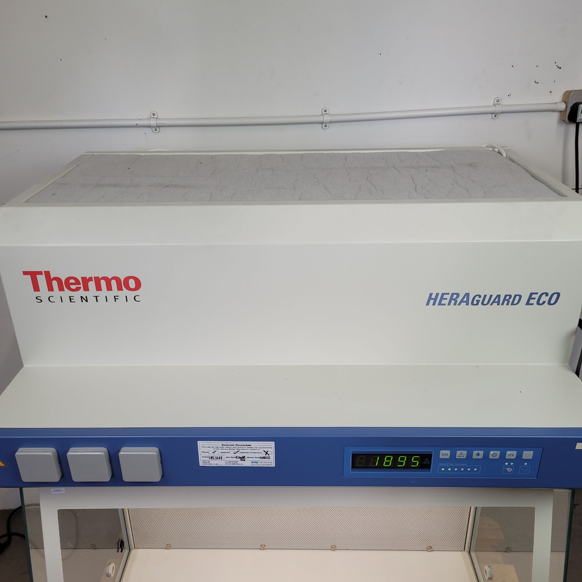 Used 2019-Thermo Scientific - Heraguard ECO 0.9-Laminar Flow Clean Bench - Laminar Flow Cabinets, photo 5
