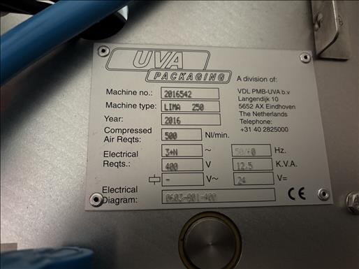 Used VDL UVA Lima 250 High Speed VFFS - Form-Fill-Seal Machines, photo 11