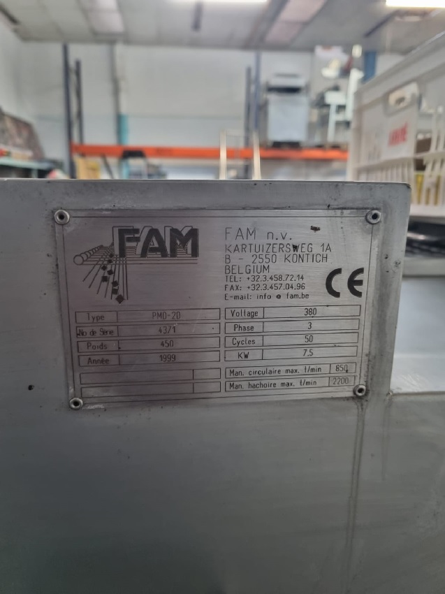 Used FAM PMD-2D Dicer Slicer - Cutters & Dicers, photo 2