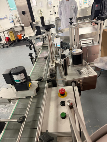 Used Atwell Wrap-Around Label Applicator, Rotary Collection Table & Markem X45 Printe - Labeling Machines, photo 8