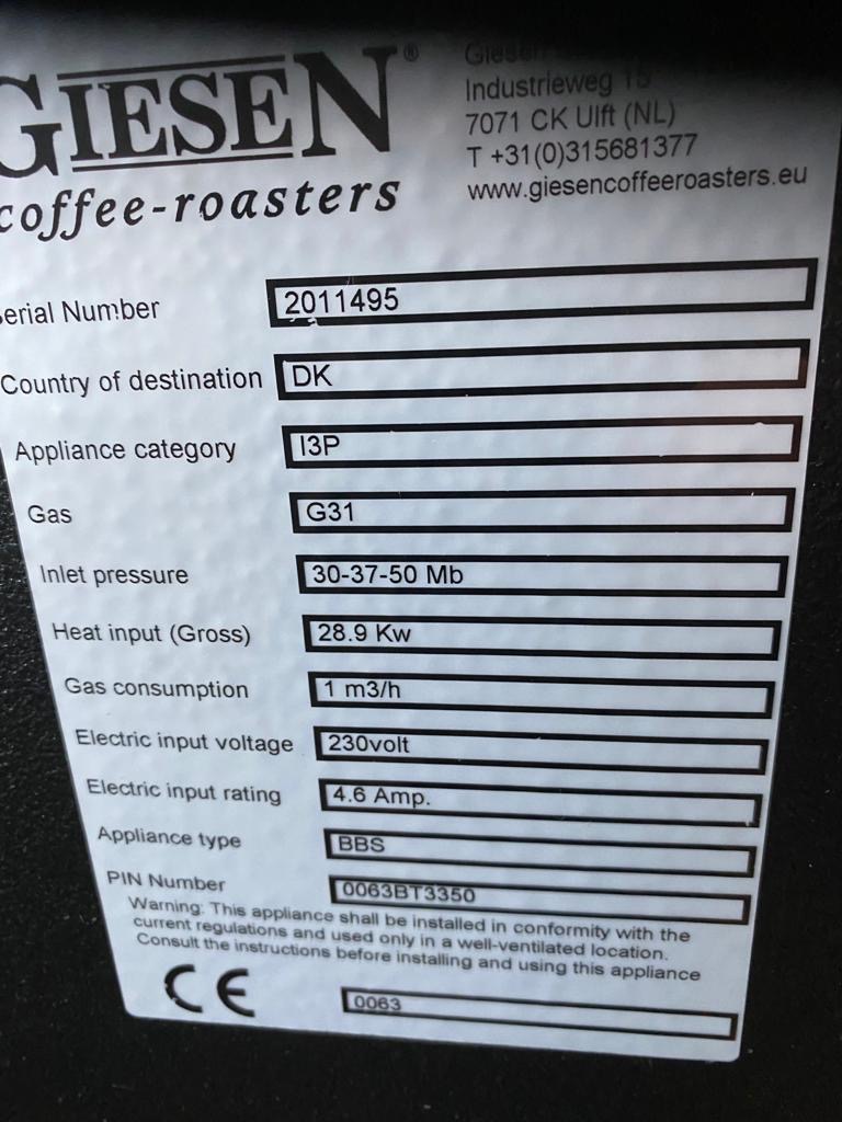 Used Giesen W15A - Roasters, photo 8