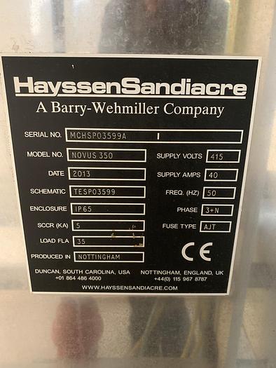 Used 2013 Hayssen Sandiacre Novus 350 VFFS - Form-Fill-Seal Machines, photo 6