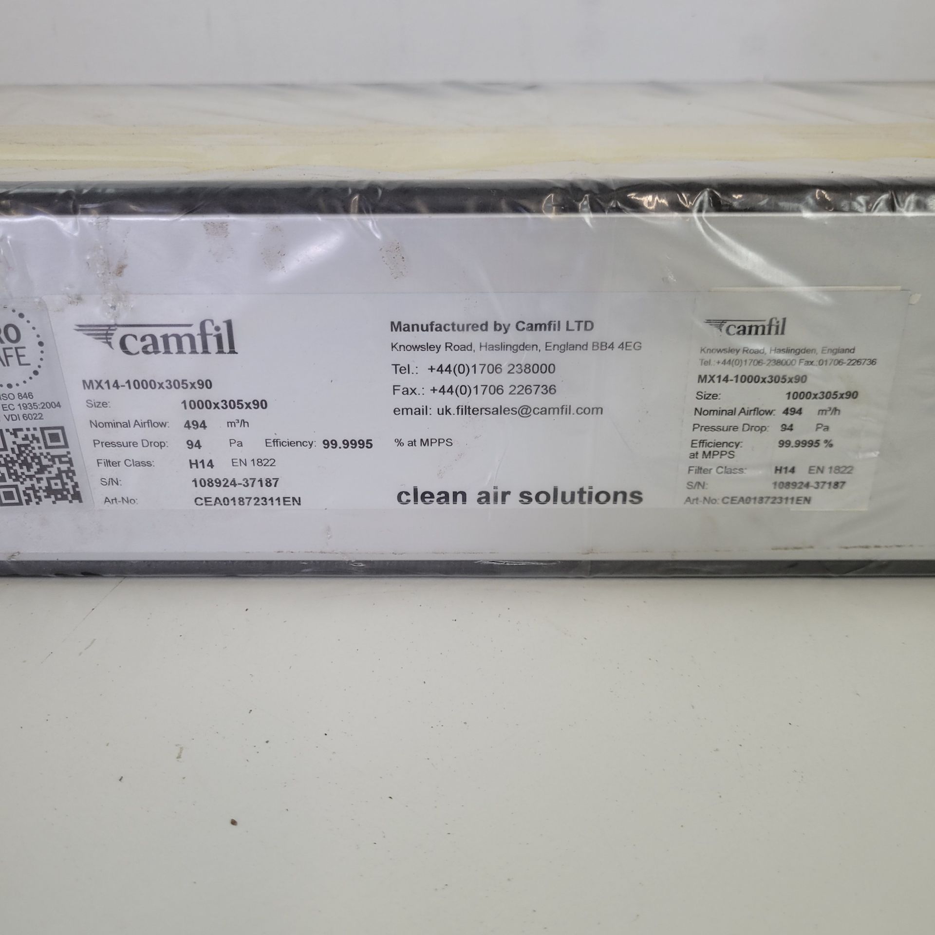 New Camfil - MX14-1000x305x90-HEPA Filter - Air Filtration and Purification, photo 3