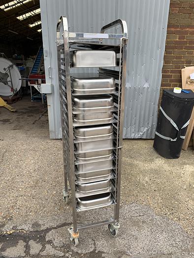 Used Stainless Steel Gastronorm Tray & Trolleys - Work Tables & Surfaces, photo 2