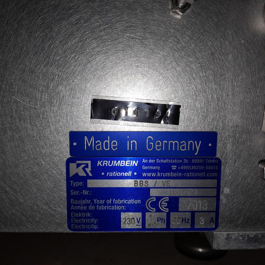 Used Krumbein  BBS-VE Bun & Roll Slicer - Bread Slicers, photo 2