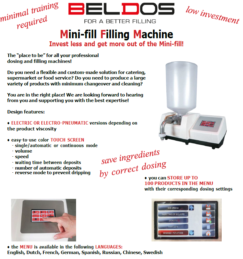 New Mini-fill Electric 260W Depositor - Depositors, photo 6