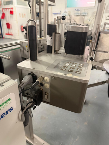 Used Atwell Wrap-Around Label Applicator, Rotary Collection Table & Markem X45 Printe - Labeling Machines, photo 11