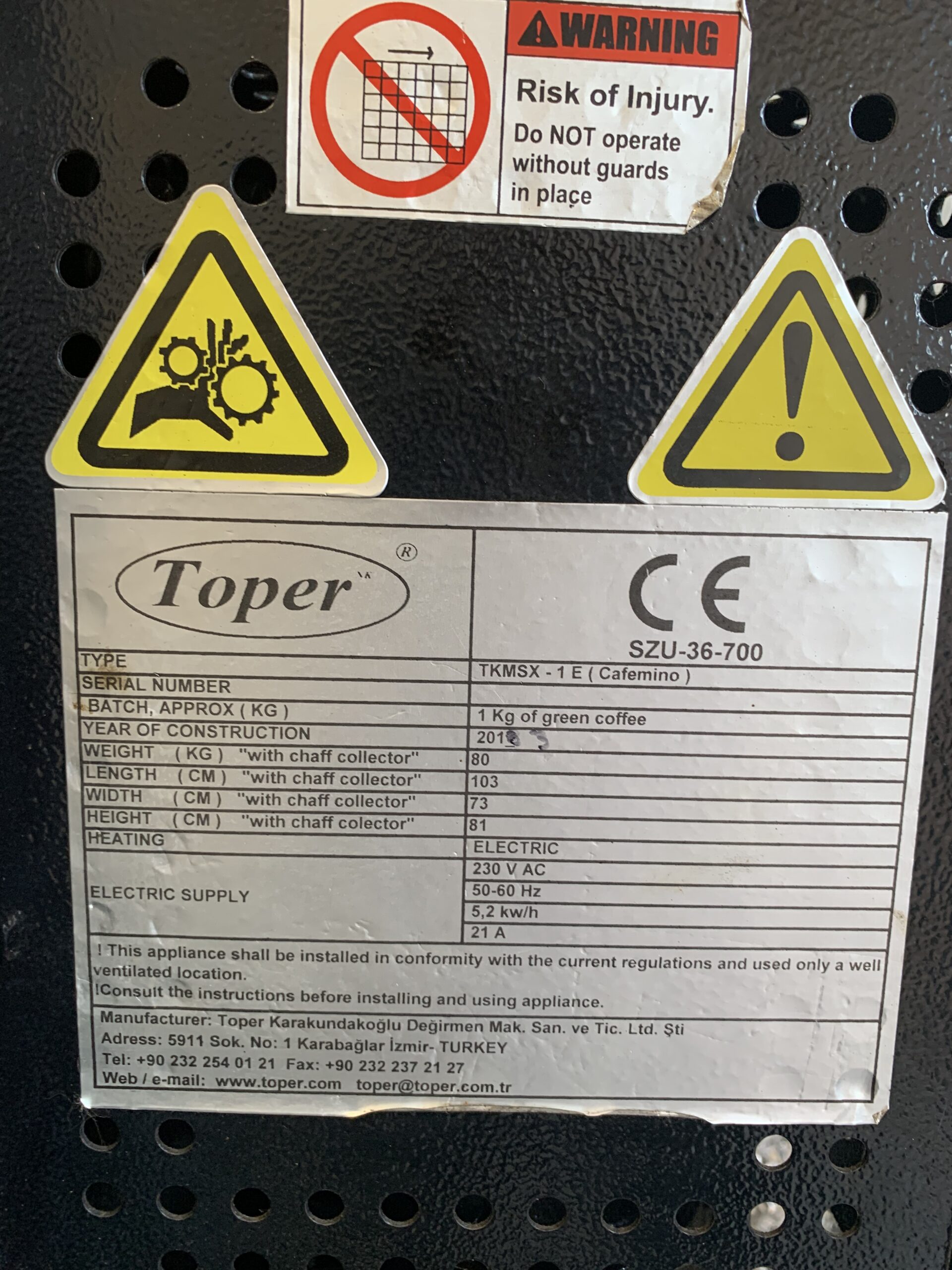 Used Toper TKMSX – 1E Cafemino - Roasters, photo 5