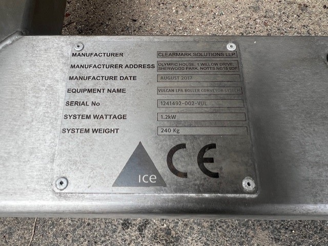Used ICE Vulcan Side Label Conveyor System - Labeling Machines, photo 2