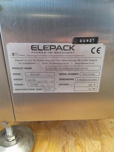 Used Elepack VFFS EL/V400 - Form-Fill-Seal Machines, photo 7