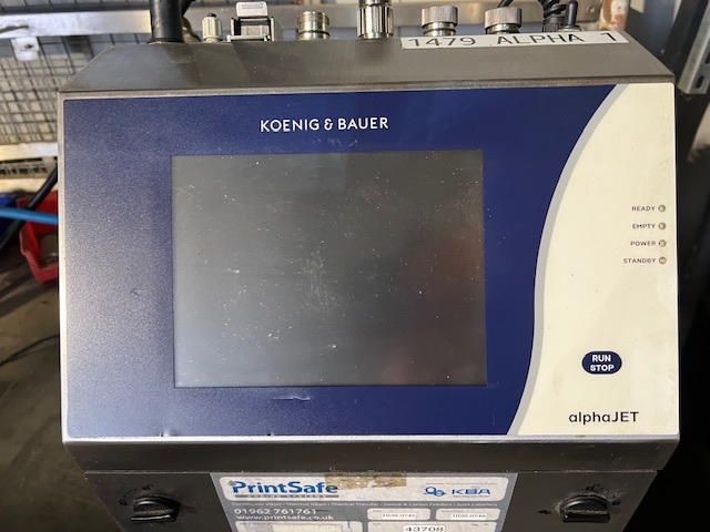 Used Alpha Jet Ink Jet Printer - Labeling Machines, photo 3