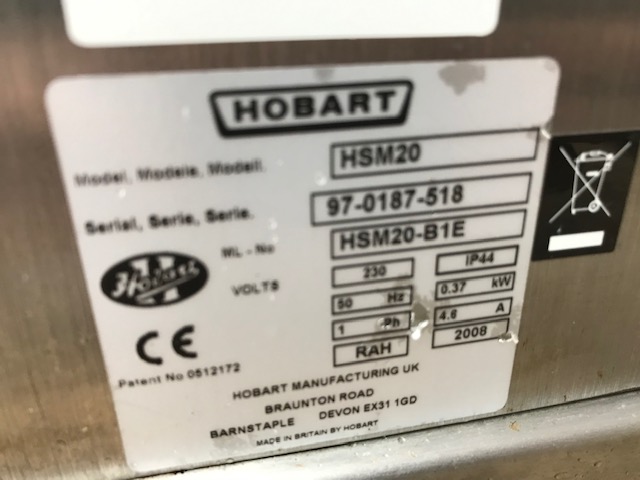 Used Hobart HSM20 Dough Mixer - Dough Mixers, photo 5