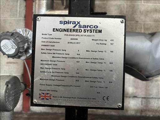 Used Spirax Sarco PHS Easiheat Heat exchanger system - Heat Exchangers, photo 7